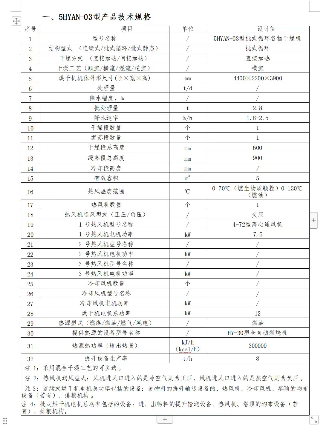 3吨移动型粮食烘干机