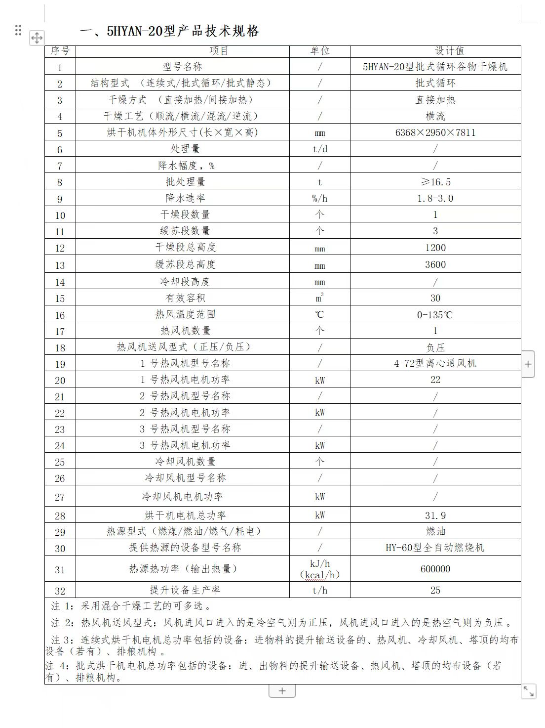 20吨移动式粮食烘干机